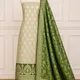 Tasar&mehndi__Banaras Silk Fabric 