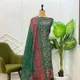 Botal green __Banaras Silk Fabric 