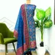 Royal blue __Banaras Silk Fabric 
