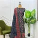 Nevi Blue __Banaras Silk Fabric 