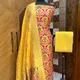 Yallow__Banaras Silk Fabric 