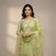 Green__Banaras Silk Fabric 