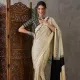 Cream And Black__Store of Saree