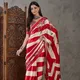 Red and Cream Floral__Store of Saree