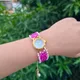 Pink And White , Gold__Gemini Jewels