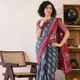 Blue And Maroon__Kumkum Saree