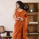 Mustard__Kumkum Saree