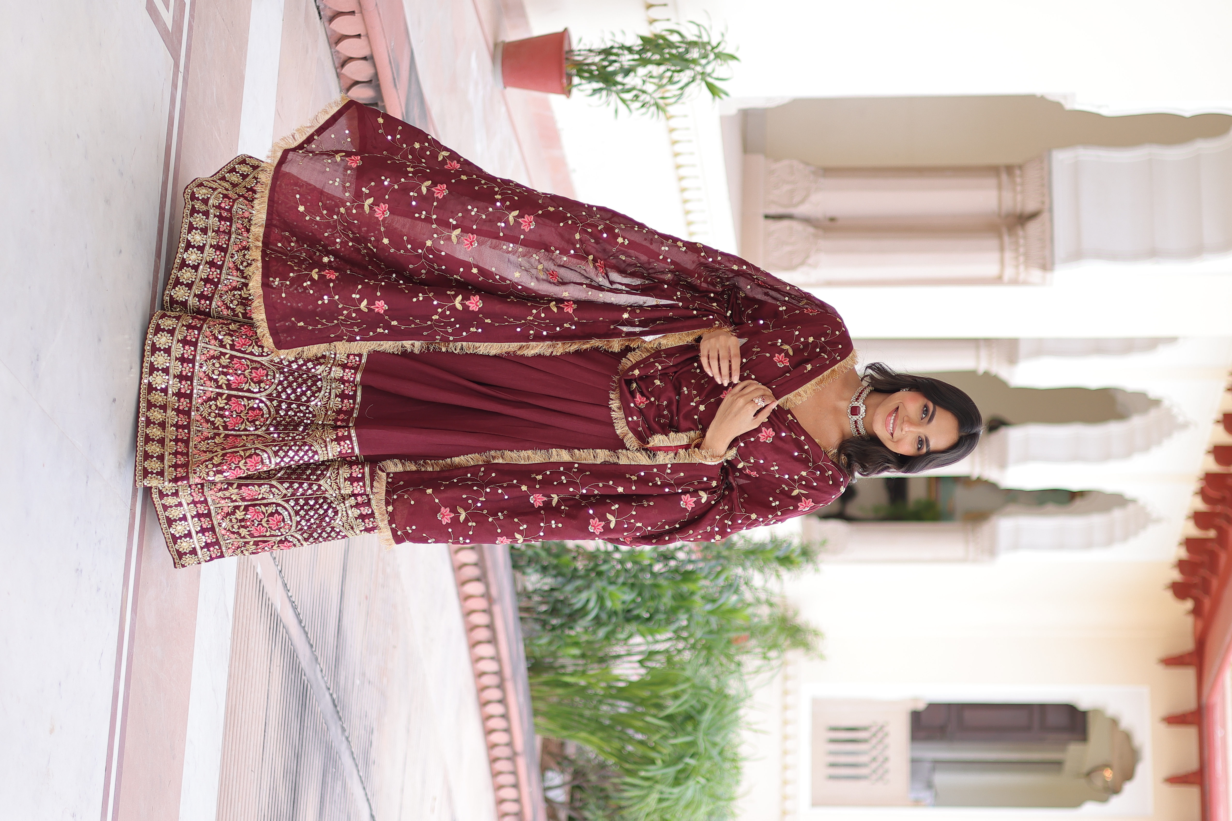 Maroon__Stylish Lady