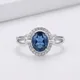 Silver with Blue Stone