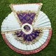 Sky Blue & Royal Purple Mirror-Work Poshak:__AARADHYA SHRINGAR