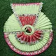 Pistachio Green & Bandhej Red Mirror-Work Poshak__AARADHYA SHRINGAR