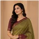 Olive green and maroon__Siri Kamilini