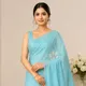 Aqua blue with pink__Siri Kamilini