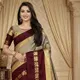 Peach And Maroon__Zarubya Saree