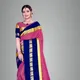 Pink And Blue__Zarubya Saree
