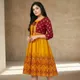 Yellow And Maroon__Charm N Elegance