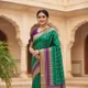 green and purple__Radha Textiles
