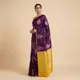 Wine And Yellow__Royal Saree