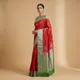 Red And Pista__Royal Saree