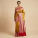 Mustard And Red__Royal Saree