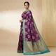 Purple And Rama__Royal Saree