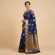 Navy Blue And Mustard__Royal Saree