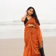 Orange And Black__Royal Saree