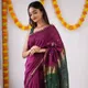 Wine And Green__Royal Saree