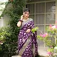 Wine And Green__Royal Saree