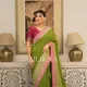 Parrot And Maroon__Royal Saree