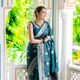 Teal Blue__Royal Saree