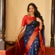 Royal Blue And Red__Royal Saree