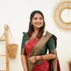 Red And Bottle Green__Royal Saree