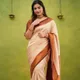 Cream And Maroon__Royal Saree