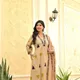Cream with yellow print __SANJEEV