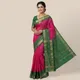 Pink And Bottle Green__SAREE QUEENS