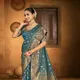 Peacock Blue__SAREE QUEENS