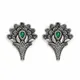 Silver, Green__Indian Shringar