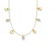 Metal Color: Rich 18K Yellow Gold  Stone Color: Brilliant Diamond-White (Clear Crystals)__Disigo Jewels