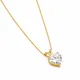 Stone Color: White Chain Color: Gold__Disigo Jewels