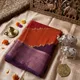 Multicolor Sunset Orange And A Deep Grape Purple__Ragreeti