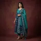 Navy Blue And Turquoise__Jaipur Kurti Shop