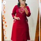 Maroon__Jaipur Kurta