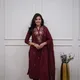 Maroon__Jaipur Kurta