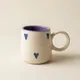 Off White And Purple__Cut Curve Cast
