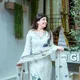 white-blue flower__AKSHARPATI SAREES