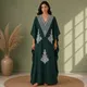 Deep Emerald Green kaftan