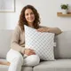 White And Blue__FIBER PILLOW