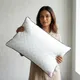 White And Blue__FIBER PILLOW