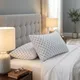 White And Blue__FIBER PILLOW